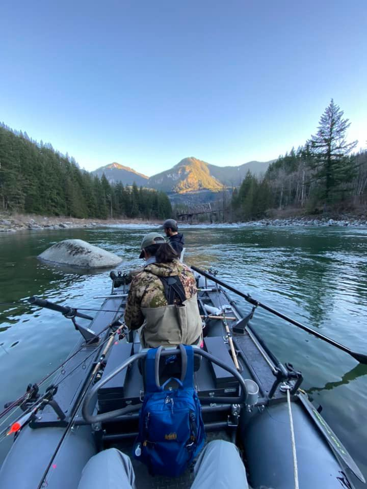 View from the boat on the Skykomish River
